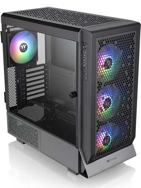 Thermaltake Ceres 500 TG ARGB Snow Edition 多孔設計 E-ATX対応 PC